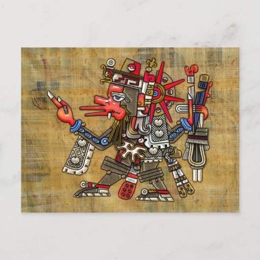 Quetzalcoatl Briefkaart (Voorkant)