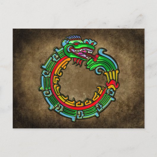Quetzalcoatl Briefkaart (Voorkant)