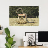 Quetzalcoatl dalend 003 poster (Thuiskantoor)