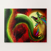 Quetzalcoatl de Aztec God Legpuzzel (Horizontaal)