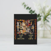 Quetzalcoatl en Mictlantecuhtli Briefkaart (Staand voorkant)