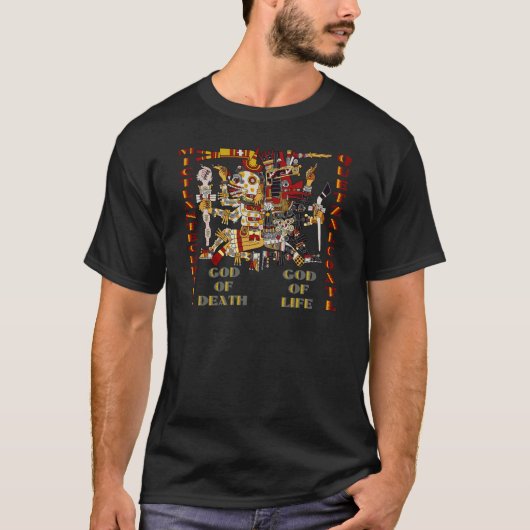Quetzalcoatl en Mictlantecuhtli T-shirt (Voorkant)