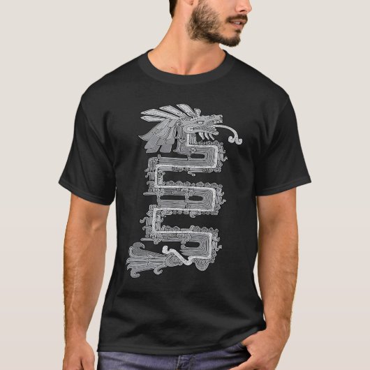 Quetzalcoatl Feathered Serpent version A T-shirt (Voorkant)