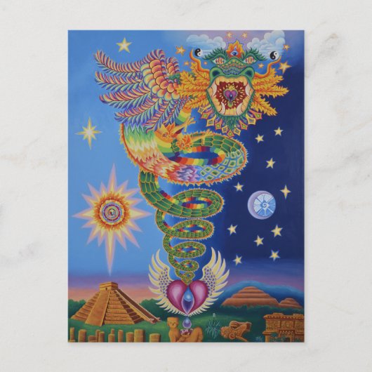 Quetzalcoatl Geeft briefkaart terug (Voorkant)