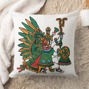 Quetzalcoatl – Gevederde Slangengod van de Ochtend Kussen