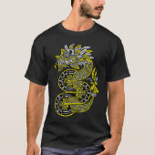 Quetzalcoatl Huichol Sugar Skull Calavera Houtwee T-shirt (Voorkant)