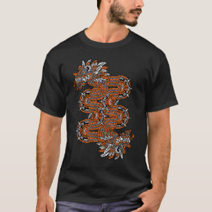 Quetzalcoatl Huichol Sugar Skull Calavera Houtwee T-shirt