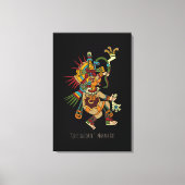 Quetzalcoatl Mayan Art Canvas Afdruk (Voorkant)