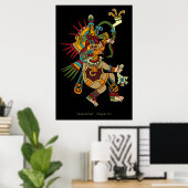 Quetzalcoatl Mayan Art Poster zonder lijst (Thuiskantoor)