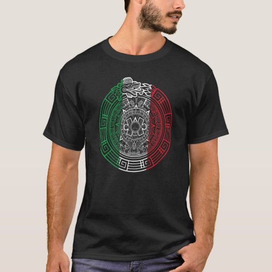 Quetzalcoatl Ouroboros Aztec Feathered Serpent Mex T-shirt (Voorkant)