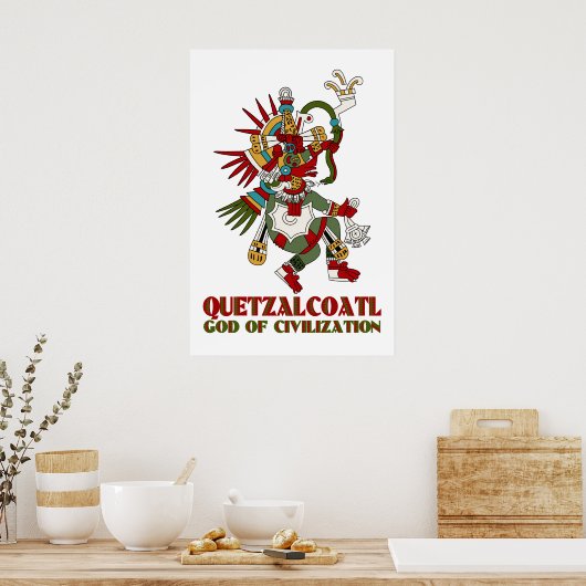 Quetzalcoatl Poster (Keuken)