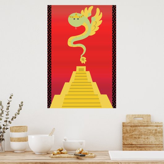 Quetzalcoatl Poster (Keuken)