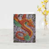 Quetzalcoatl -quetzalcoatl-notecard kaart (Gele Bloem)