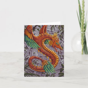 Quetzalcoatl -quetzalcoatl-notecard kaart