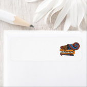 Quetzalcoatl retouradreslabels etiket (Insitu)