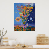 Quetzalcoatl Retourzendingen Poster (Keuken)