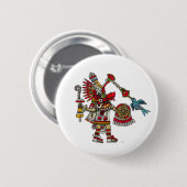 Quetzalcoatl Ronde Button 5,7 Cm (Voorkant /achterkant)