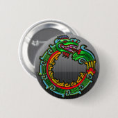 Quetzalcoatl Ronde Button 5,7 Cm (Voorkant /achterkant)