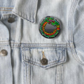 Quetzalcoatl Ronde Button 5,7 Cm (In situ)
