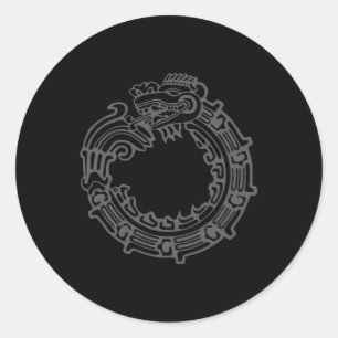 Quetzalcoatl Ronde Sticker
