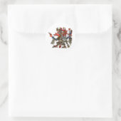 Quetzalcoatl Ronde Sticker (Tas)
