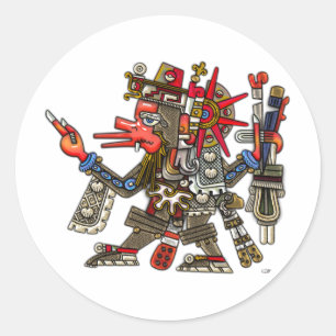 Quetzalcoatl Ronde Sticker