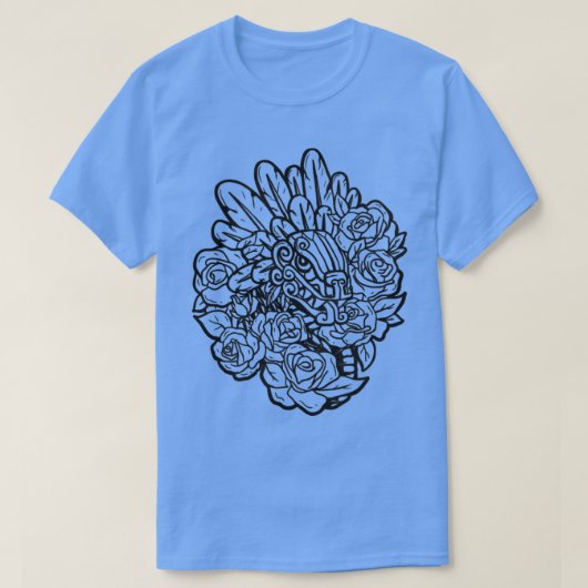 Quetzalcoatl Rozen Ancient Aztec Serpent Mayan Inc T-shirt (Design voorkant)