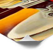 Quetzalcoatl zit op zijn troon perfect poster (Hoek)