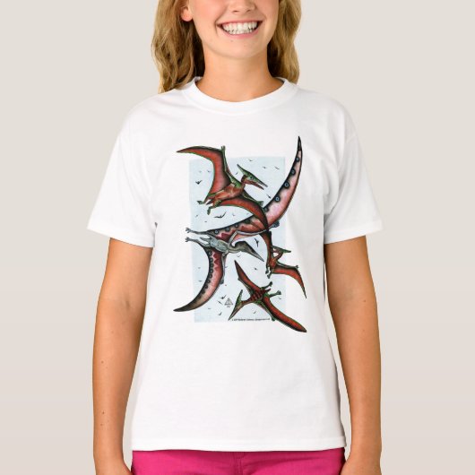 Quetzalcoatlus met terosauriërs Shirt (Voorkant)