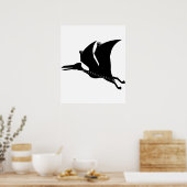 Quetzalcoatlus pterosaur Prehistorisch plein Poster (Keuken)