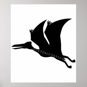 Quetzalcoatlus pterosaur Prehistorisch plein Poster