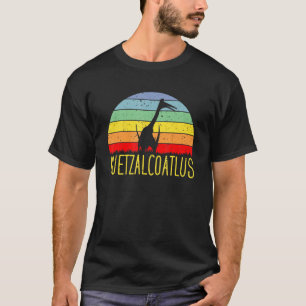 Quetzalcoatlus -  Retro Sunset Dinosaur Pal T-shirt