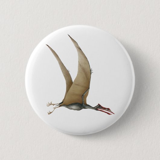 Quetzalcoatlus Ronde Button 5,7 Cm (Voorkant)