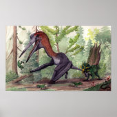 Quetzalcoatlus vs. Leptoceratops Poster (Voorkant)