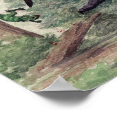 Quetzalcoatlus vs. Leptoceratops Poster (Hoek)