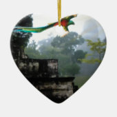 Quetzel in Tikal Keramisch Ornament (Voorkant)