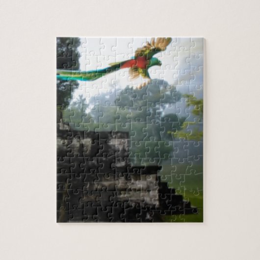 Quetzel in Tikal Legpuzzel (Verticaal)
