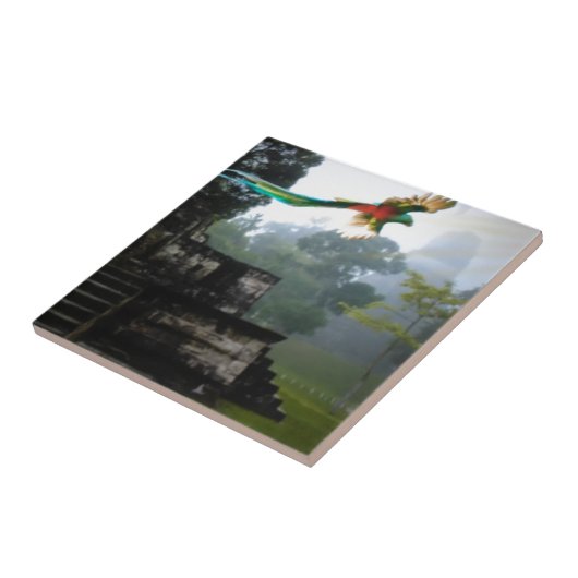 Quetzel in Tikal Tegeltje (Zijkant)