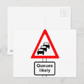 Queues Waarschijnlijk Symbool Briefkaart (Voorkant / Achterkant)
