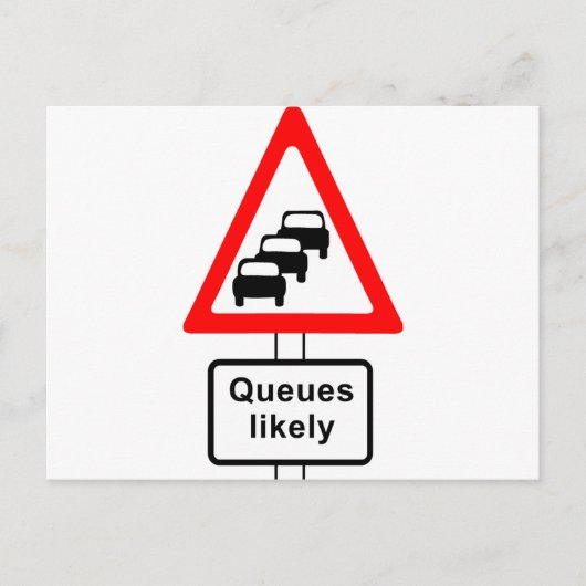 Queues Waarschijnlijk Symbool Briefkaart (Voorkant)