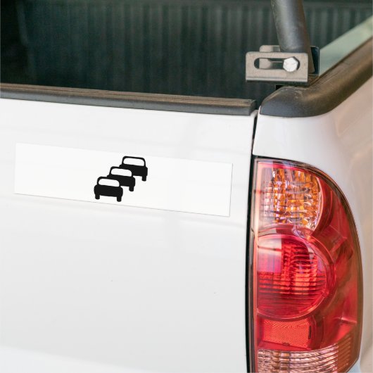 Queues Waarschijnlijk Symbool Bumpersticker (Op Truck)