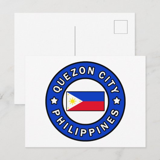 Quezon City Filipijnen Briefkaart (Voorkant / Achterkant)