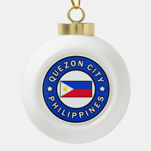 Quezon City Filipijnen Keramische Bal Ornament