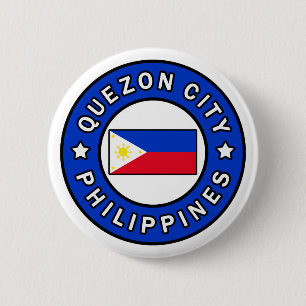 Quezon City Filipijnen Ronde Button 5,7 Cm