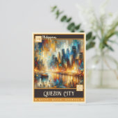 Quezon City, Filipijnen |  schilderij Briefkaart (Staand voorkant)
