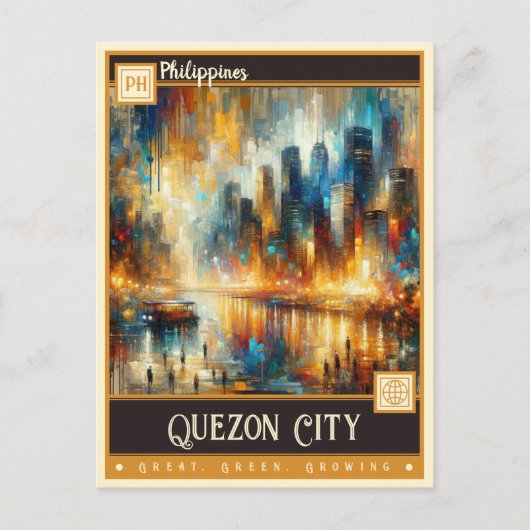 Quezon City, Filipijnen |  schilderij Briefkaart (Voorkant)