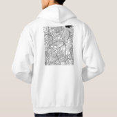 Quezon City Philippines Map Hoodie (Achterkant)