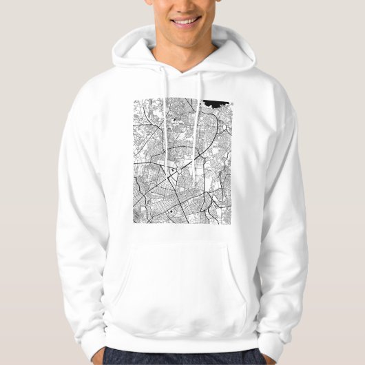 Quezon City Philippines Map Hoodie (Voorkant)