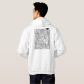 Quezon City Philippines Map Hoodie (Achterkant volledig)