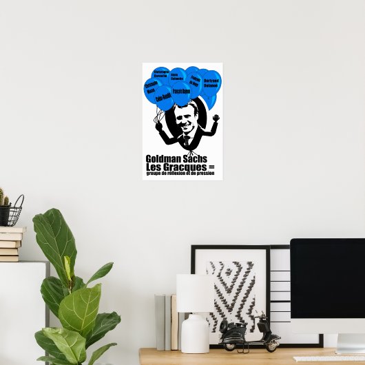 Qui est derrière MACRON Elections 2017 Poster (Thuiskantoor)